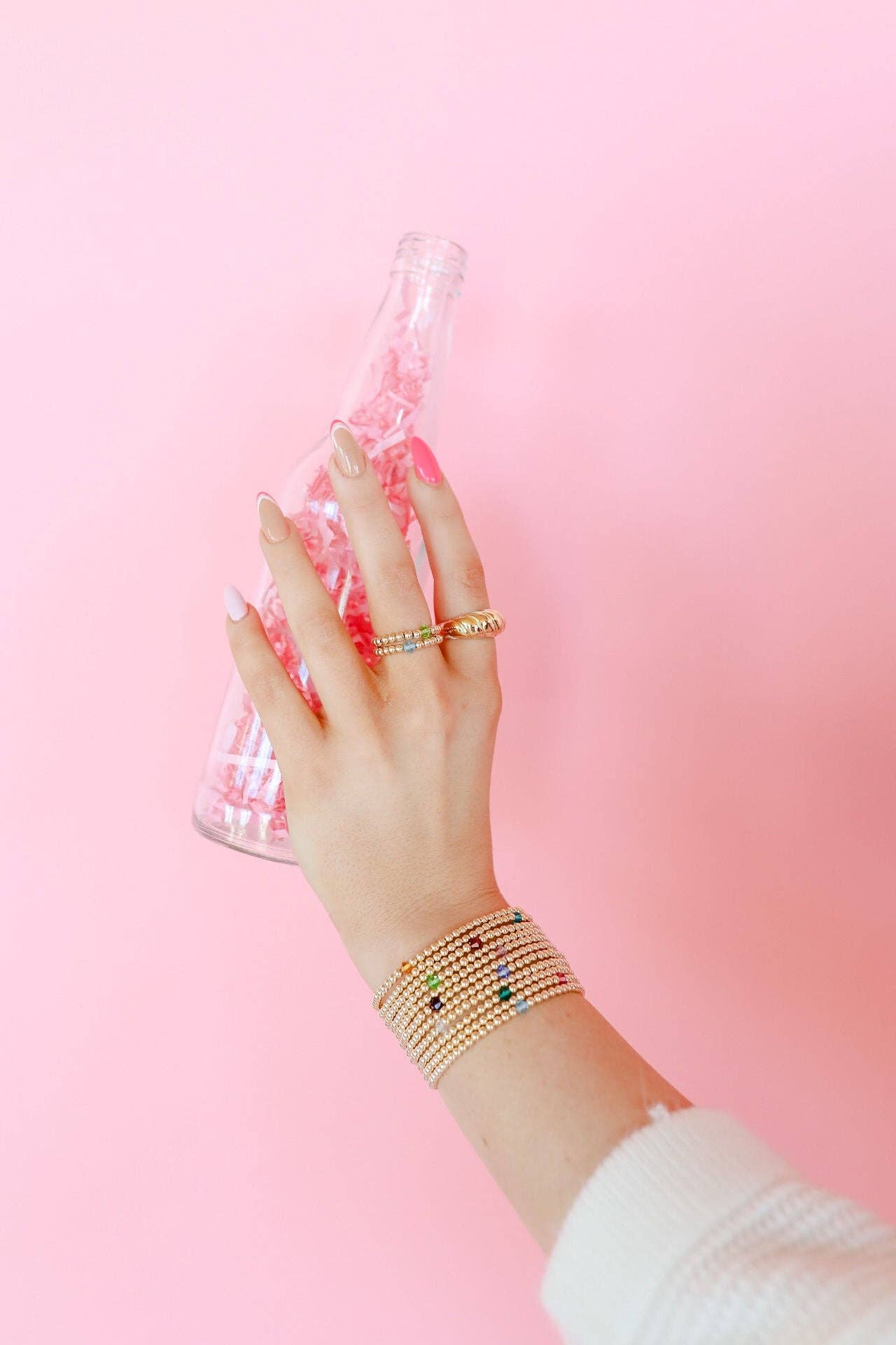 April Crystal Birthstone Bracelet