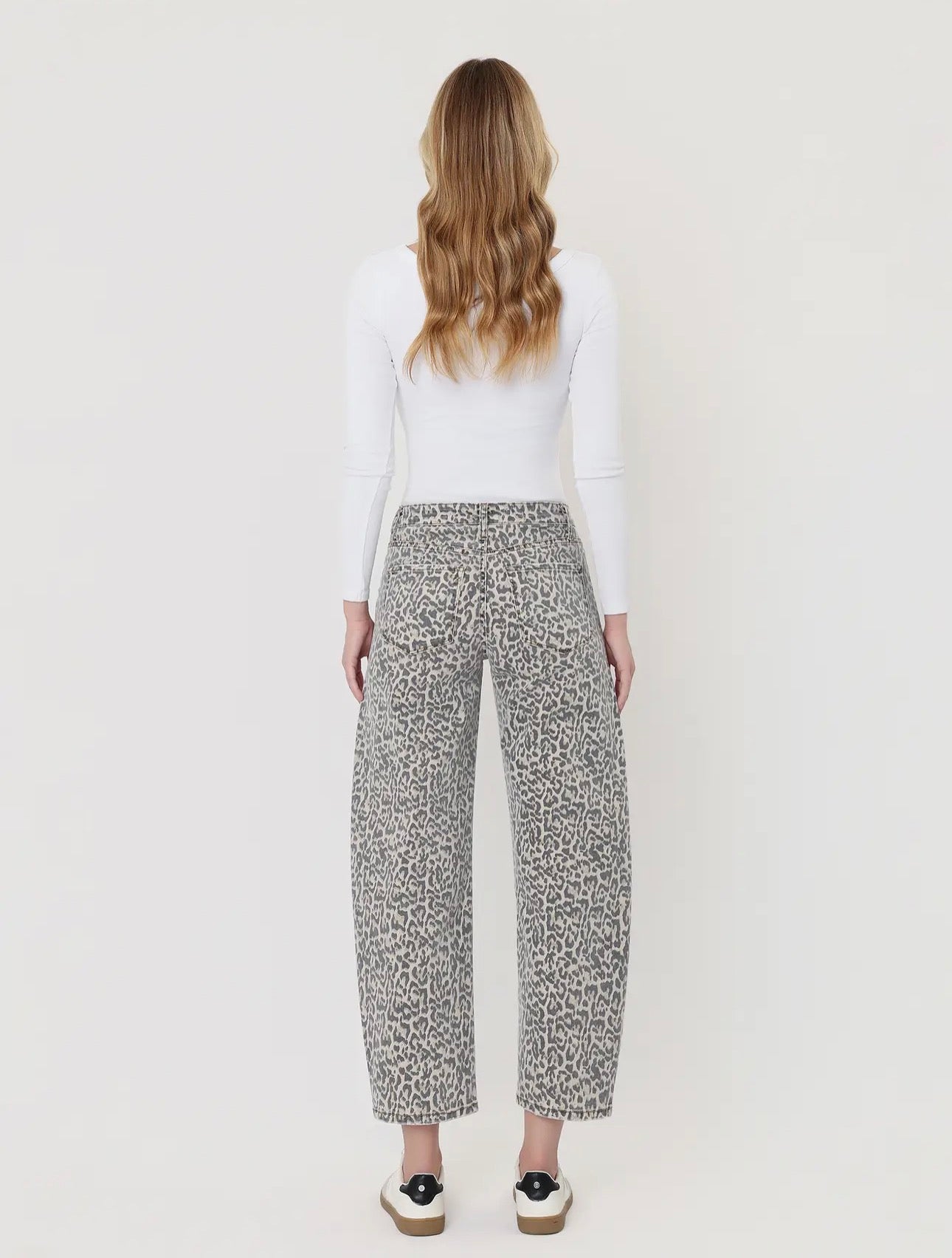 Barrel Leopard Jeans