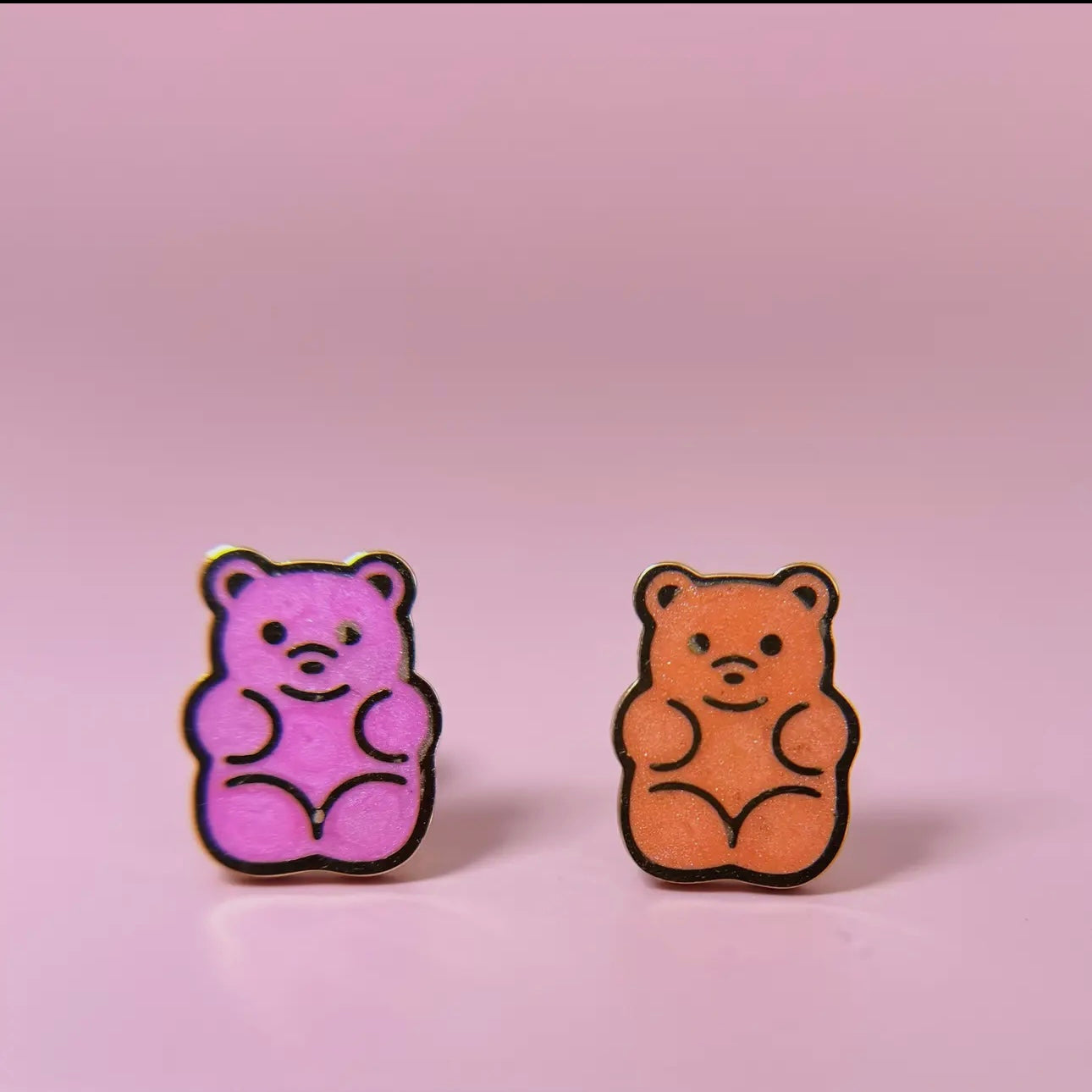 Desert Peach Stud Earrings