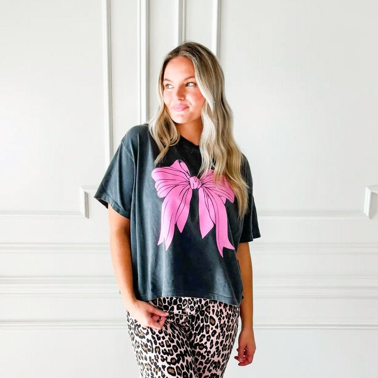 Big Bow Cropped Tee