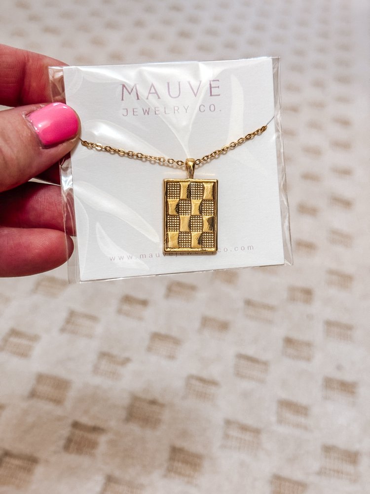 Checkered Necklace