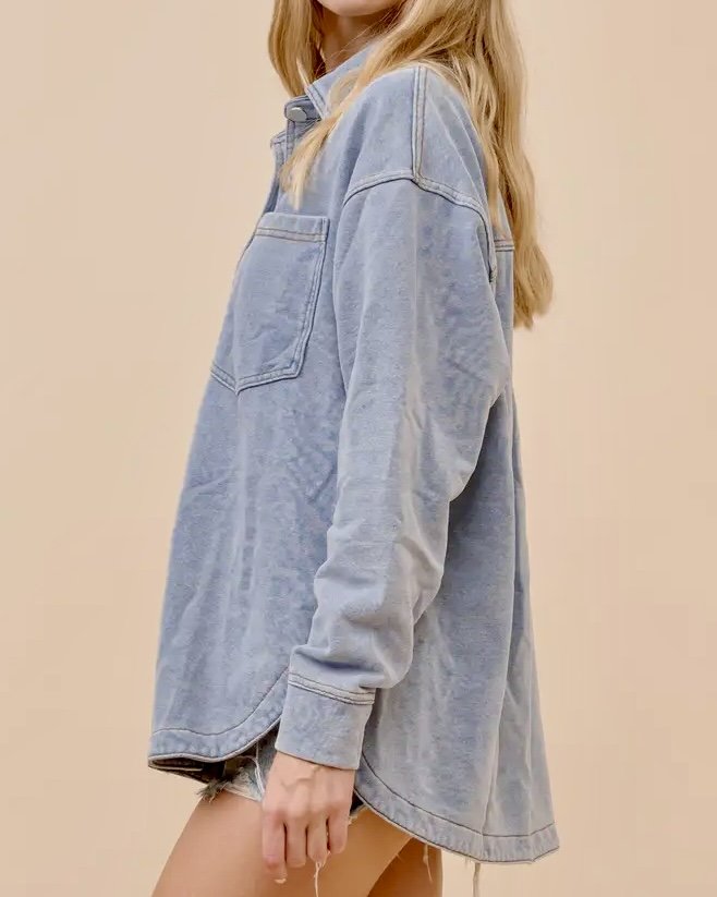 French Terry Knit Denim