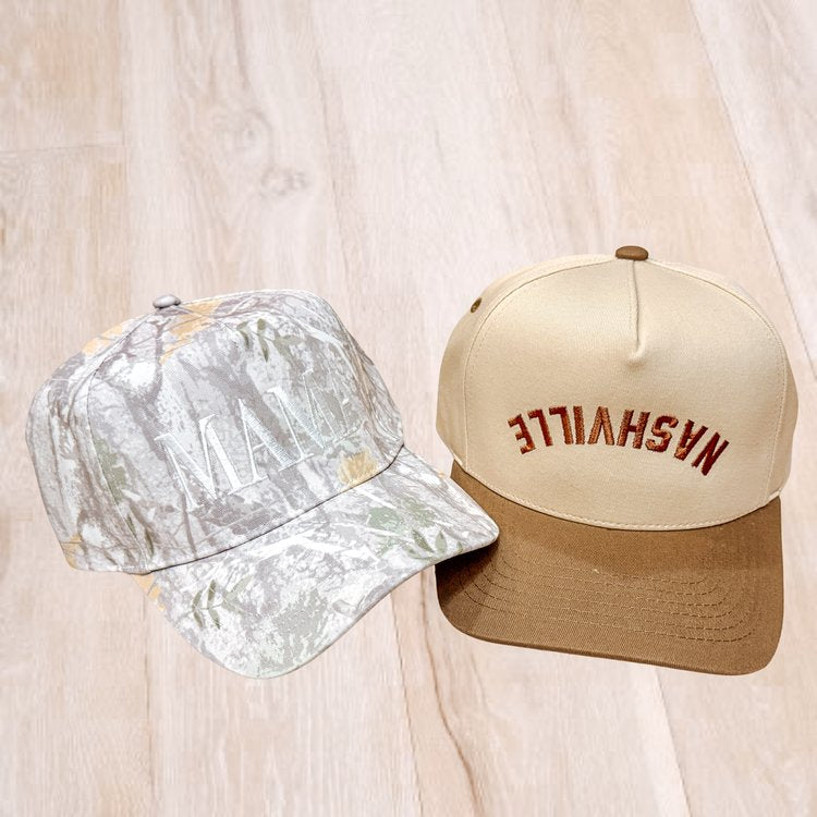 MAMA Camo & Nashville Hats