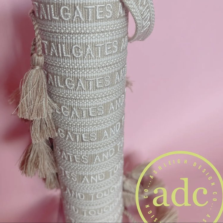 Tailgates & Touchdowns Embroidered bracelet
