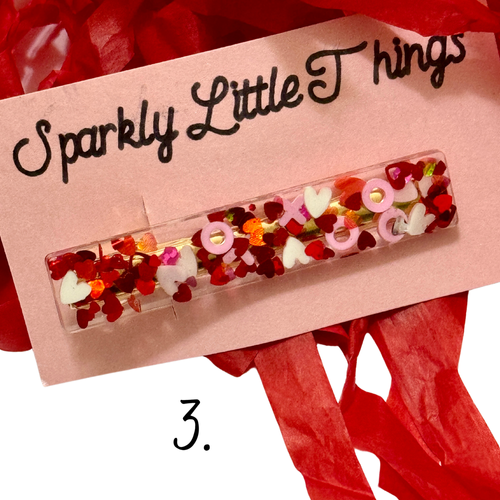 Valentines Hair clips