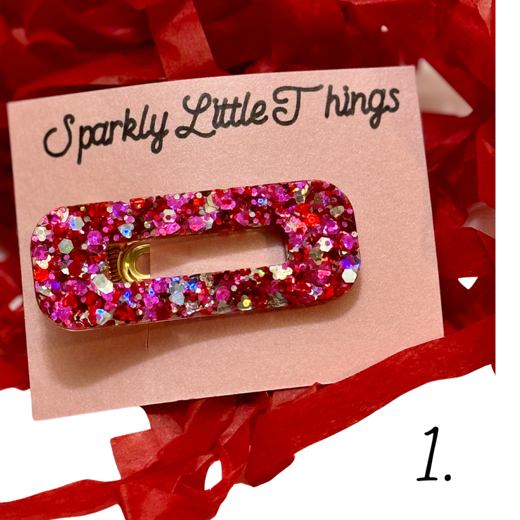 Valentines Hair clips