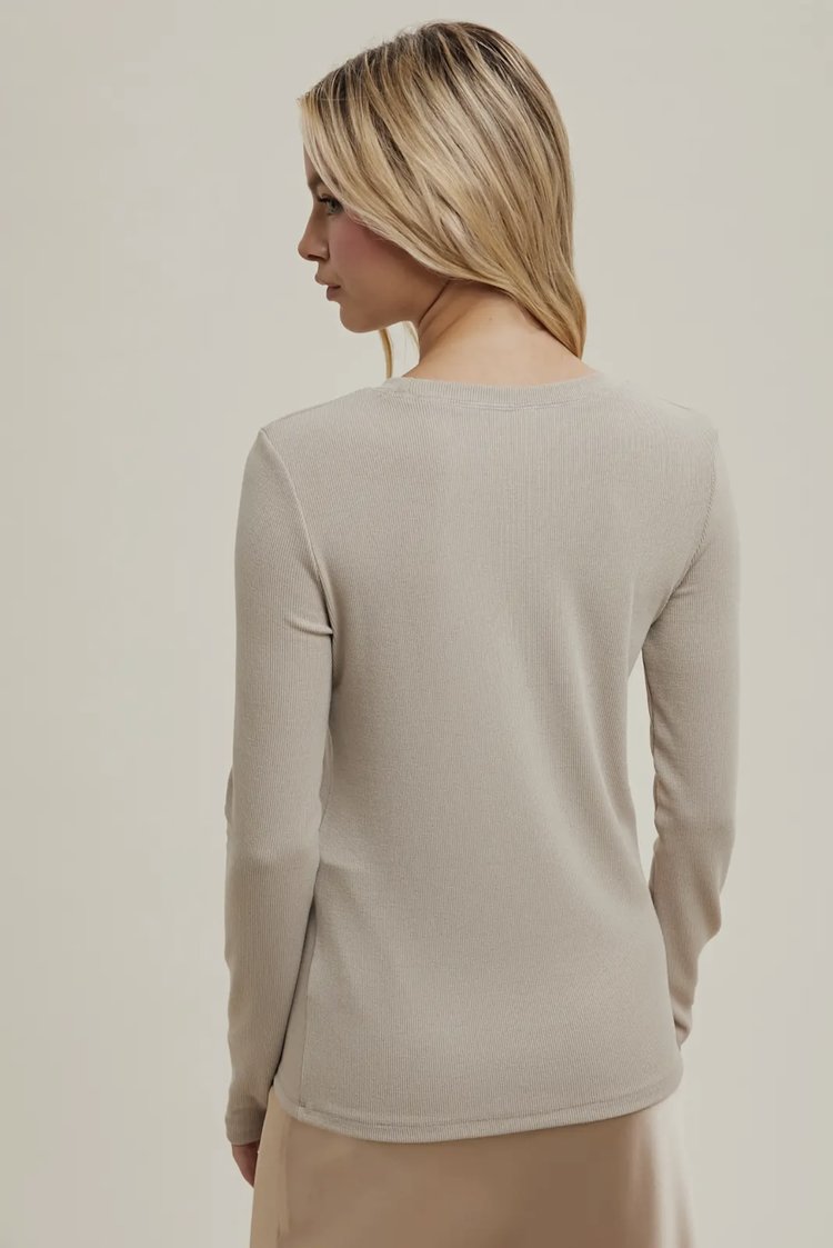 Wish Ribbed Knit Longsleeve