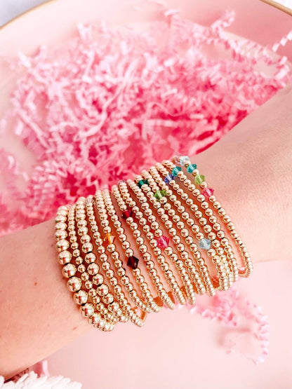 April Crystal Birthstone Bracelet
