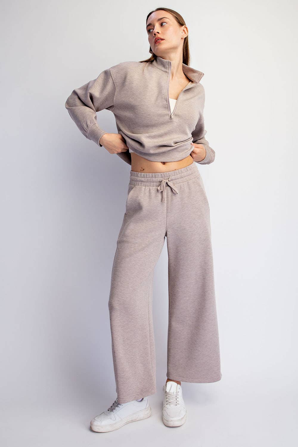 SCUBA CROPPED WIDE PANT