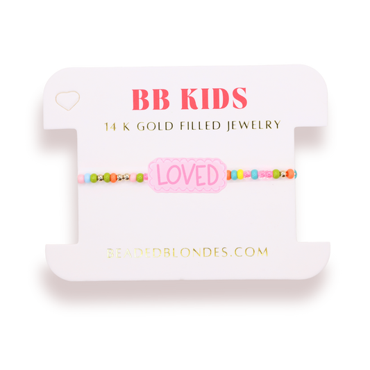 Loved Bracelet on Color (Kids Size)