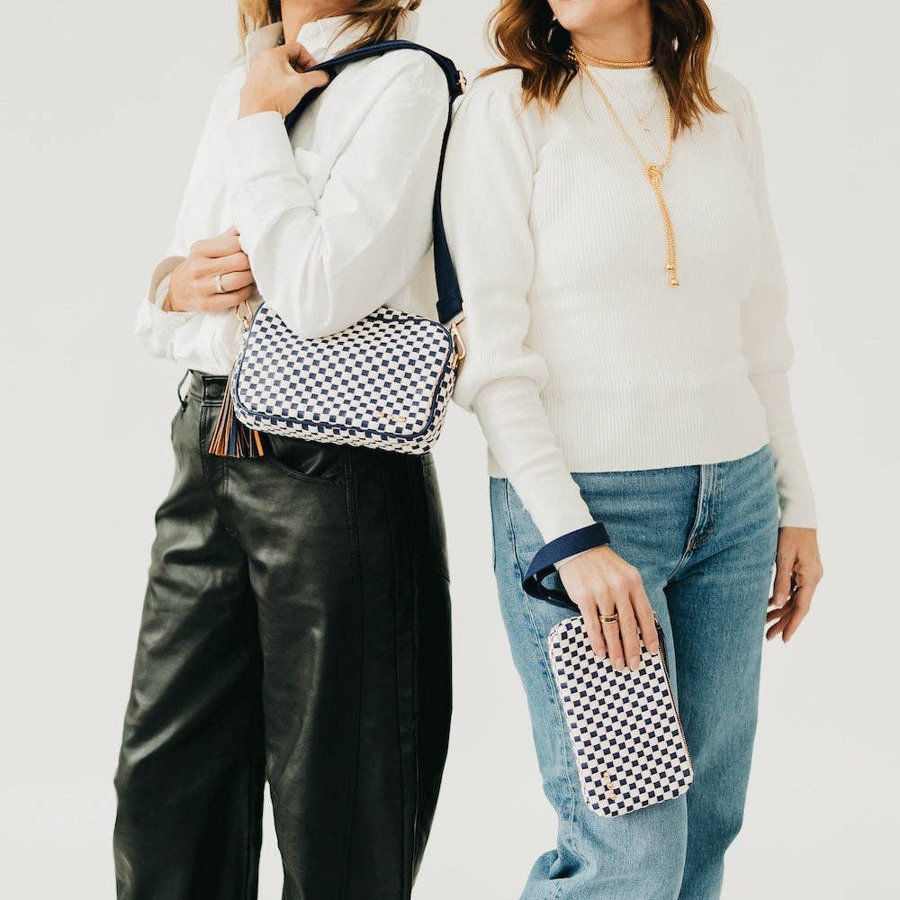 Woven Willow Camera Crossbody Bag