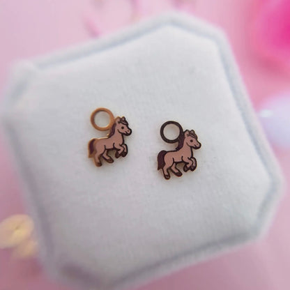 Desert Peach Huggie Charms