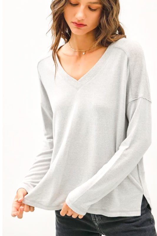 Grey Ultrasoft Dreamy Top