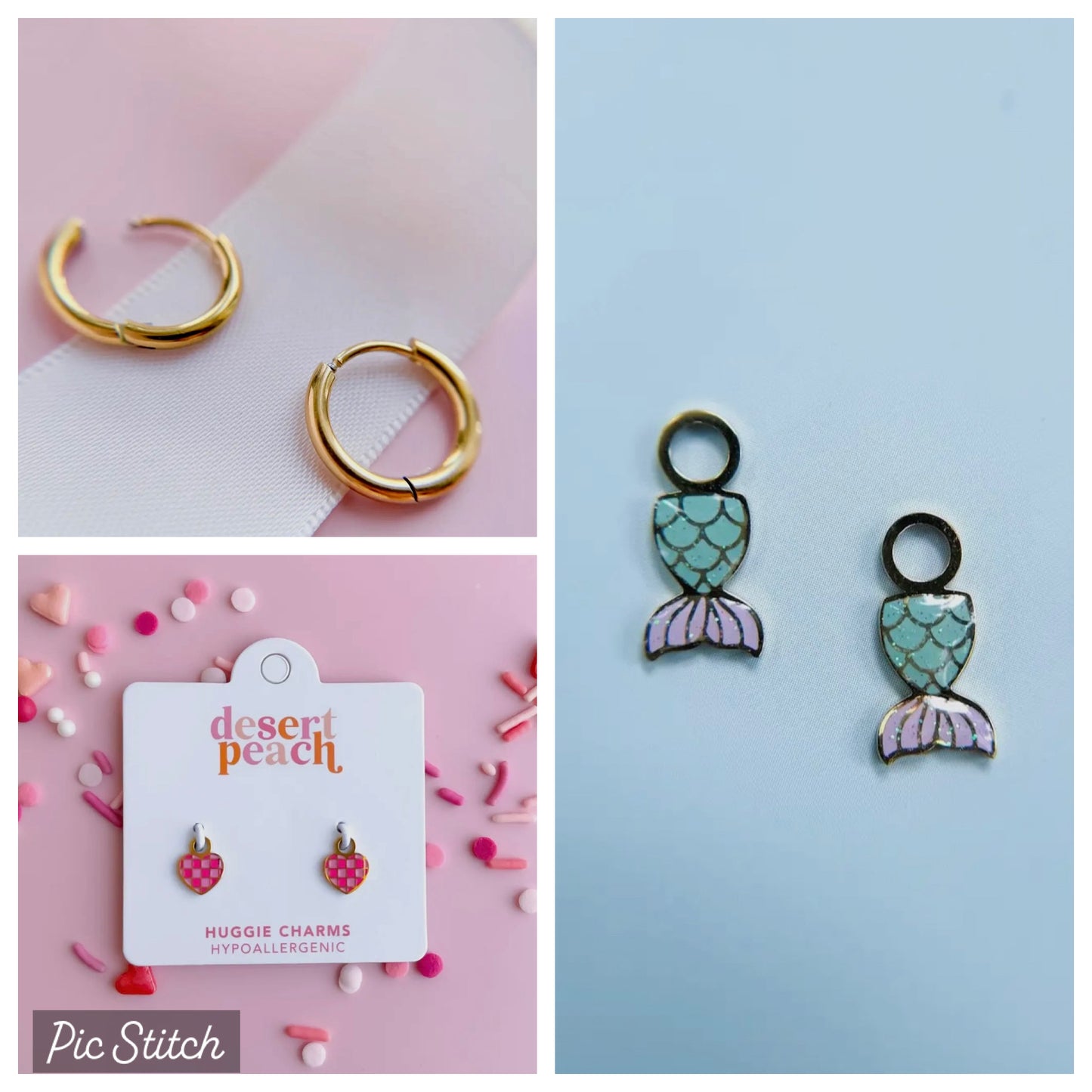 Huggie Hoops & Charms