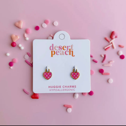 Desert Peach Huggie Charms