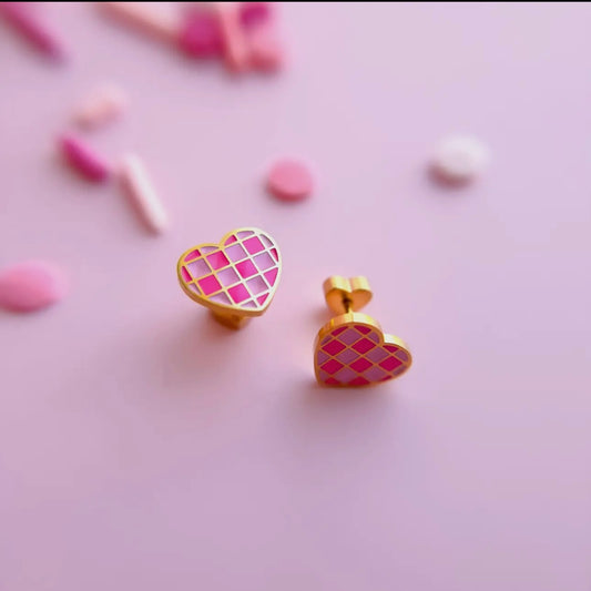 Desert Peach Stud Earrings
