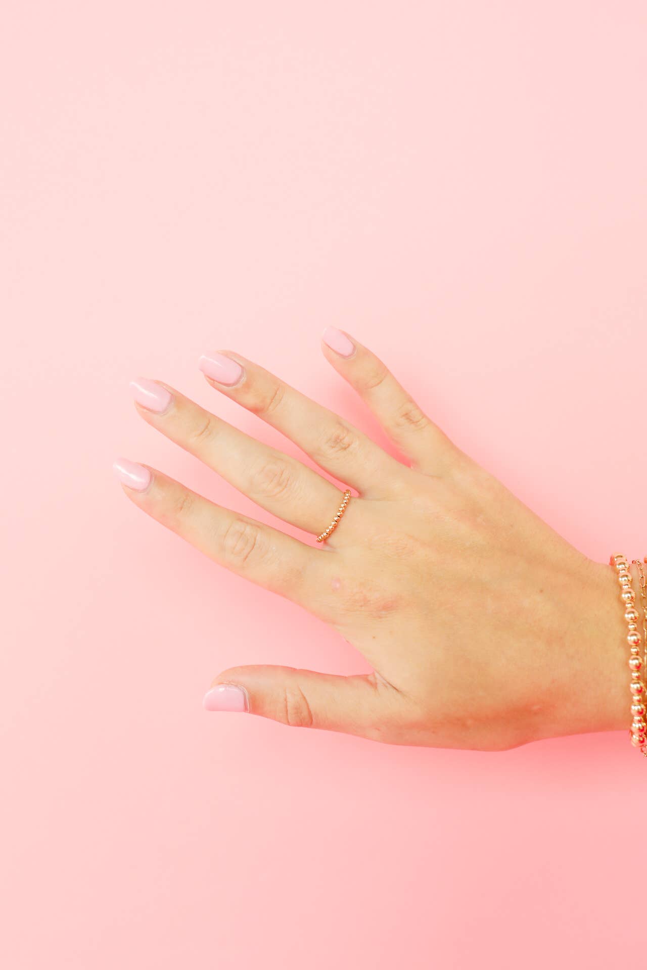 Lexi Beaded Band in Gold