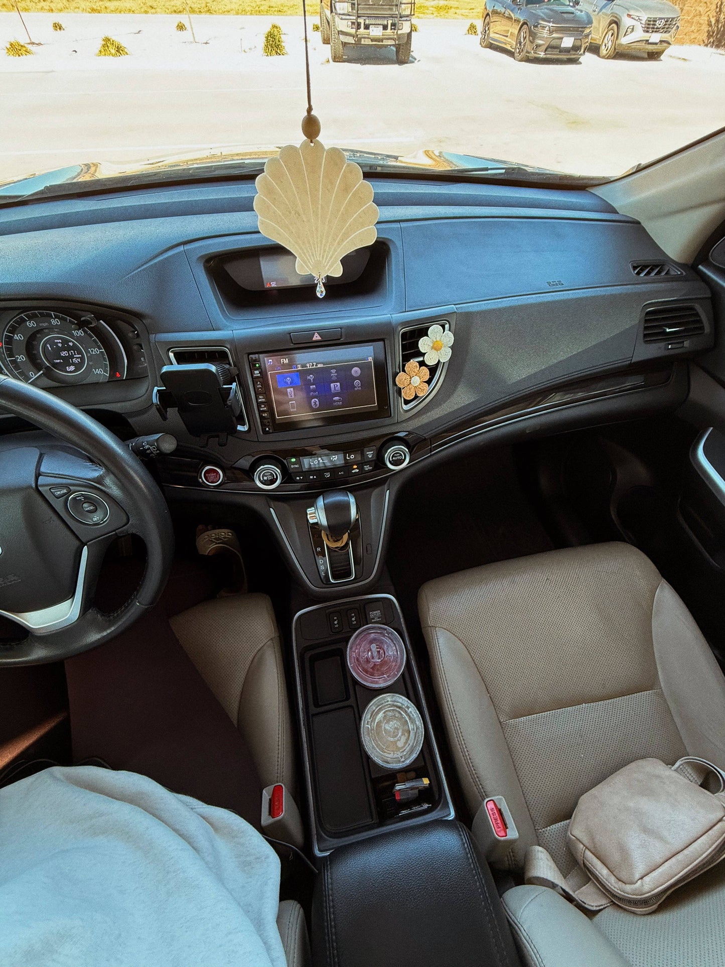 Seashell Car Diffuser Charm + Sun Catcher