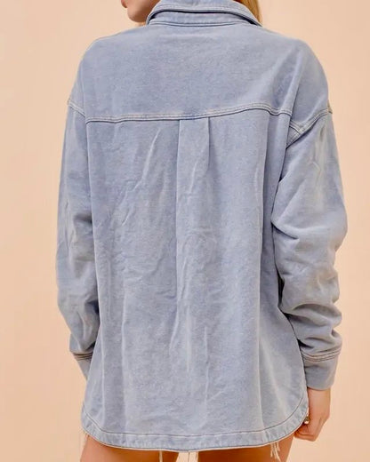 French Terry Knit Denim