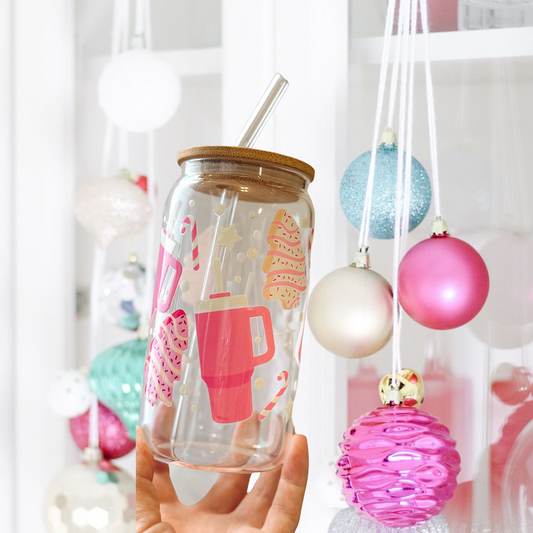 Pink Christmas Cup