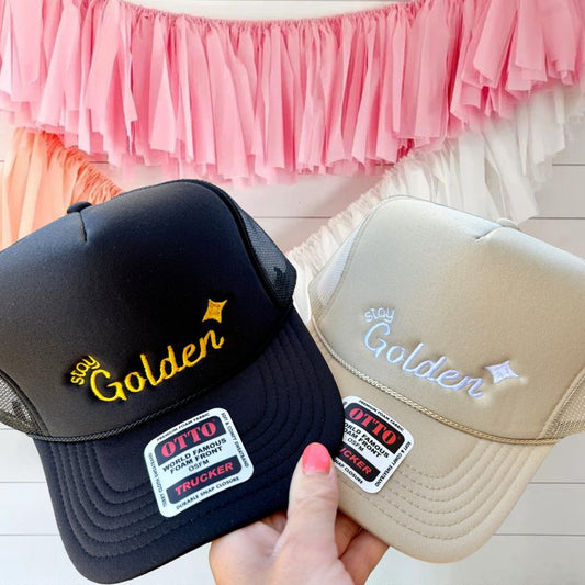 Stay Golden Trucker hat