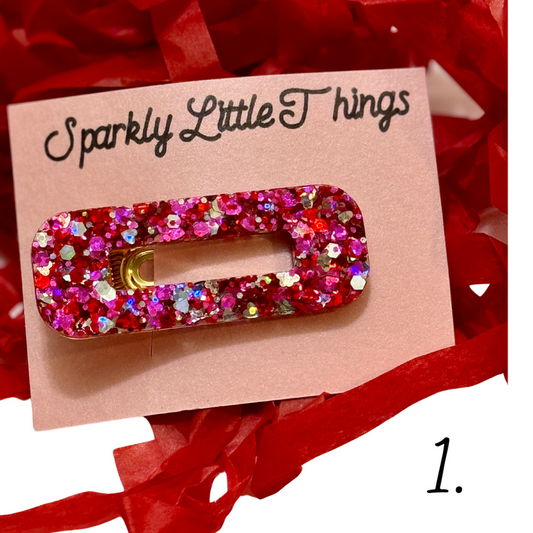 Valentines Hair clips